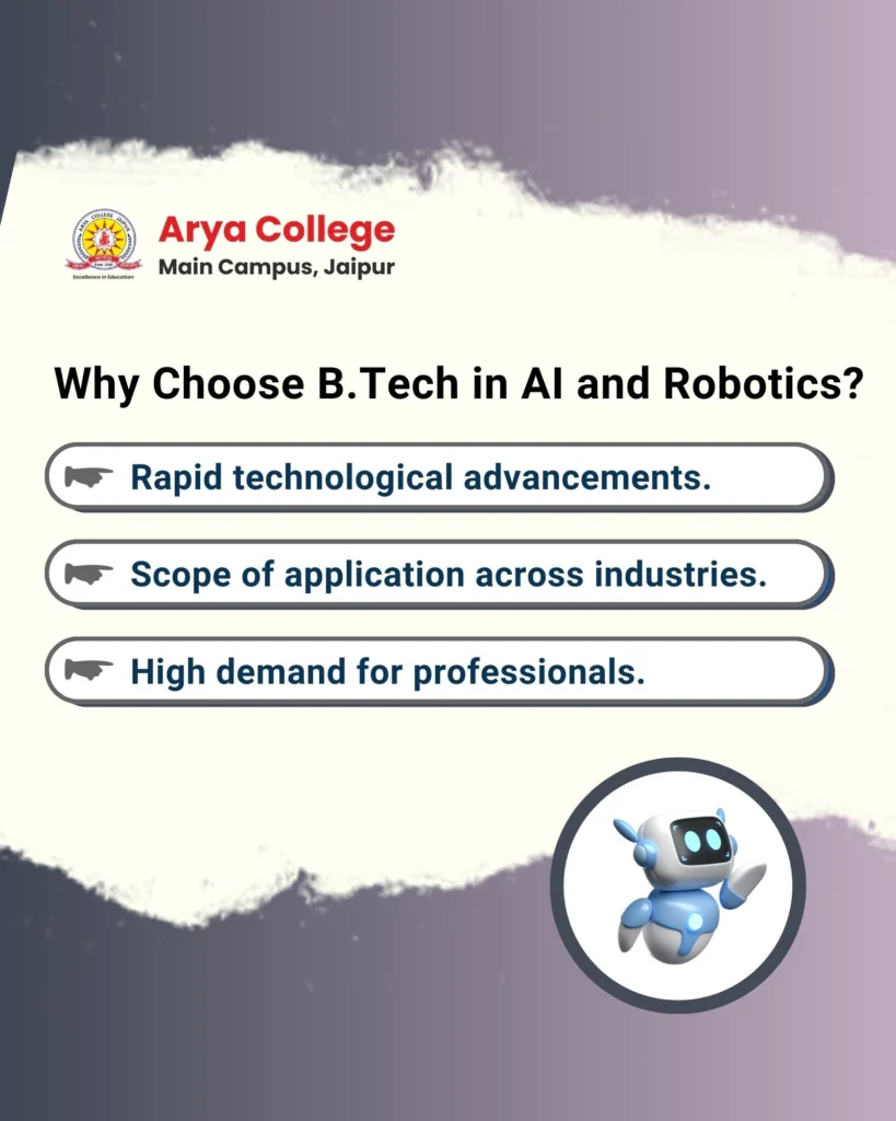 Why Choose Btech in Ai and Robotics - Arya College Why Choose Btech in Ai and Robotics